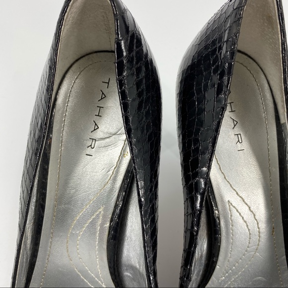 Tahari riddle peep toe square heel - Picture 3 of 6